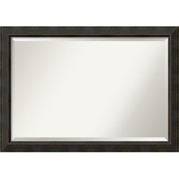 Signore Bronze Beveled Wood Wall Mirror - 40.25 x 28.25 in.
