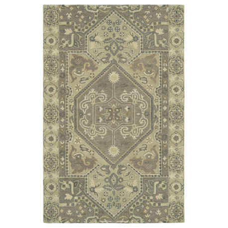 Kaleen Helena Collection Gray Taupe Runner 2'6"x12'