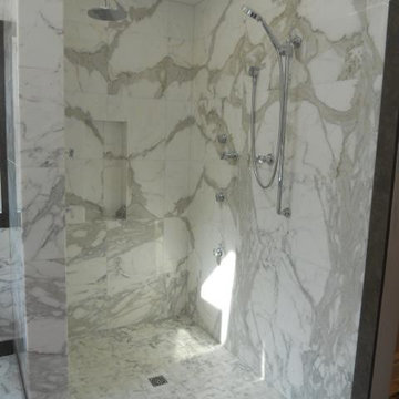 Calacatta Marble shower by Nathan Breininger
