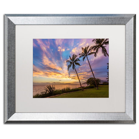 Pierre Leclerc 'Magical Hawaiian Sky' Matted Art, Silver Frame, White, 20x16