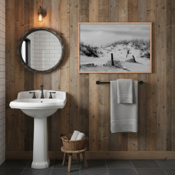 Buried Fences Rustic Farmhouse Style Wall Art Prints