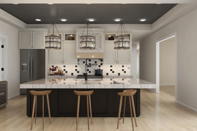 Kitchen - country kitchen idea in Houston