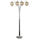 Ore International - 84"H Simple Elegance Arch Floor Lamp - This elegant arch lamp features four arms