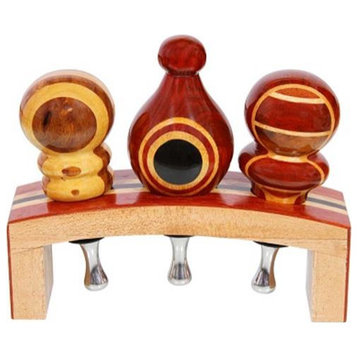 VinoStrumenti  Wine Bottle Stopper Stand for 3 Stoppers