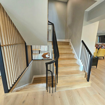 Project #115 | Staircase with Continuous Rail System Without Newels
