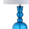 Genie 28.5" Glass Table Lamp, Set of 2, Night Blue