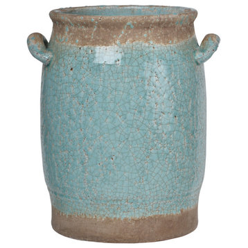 Candia Vase, Pale Turquoise, 10"