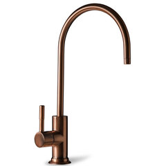 Unlacquered brass water filter faucet