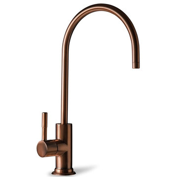 Lead-Free Heavy Duty Solid Brass Drinking Water Filter Faucet, Antique Wine