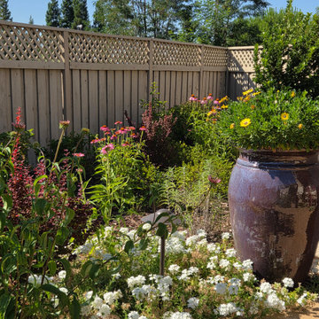 Stunning Curved Stamped Concrete Walkway