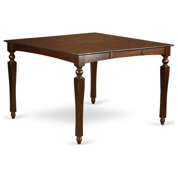 54" Square Counter Dining Table-18" Butterfly Leaf, (Only Tabletop Available)