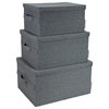 Soft Storage Box, Storage, Gray, Small