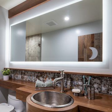 Unique Los Altos Hills Guest Bath