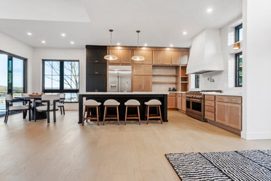 Example of a minimalist kitchen design in Other
