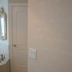 Typography Letter Wall Stencils - Products
