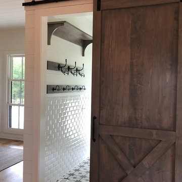 Beautiful entry from Kitchen to Mudroom/Back Entryway