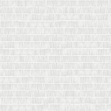 York Black&White Resource Library BW3811 Horizontal Hash Marks Wallpaper Gray
