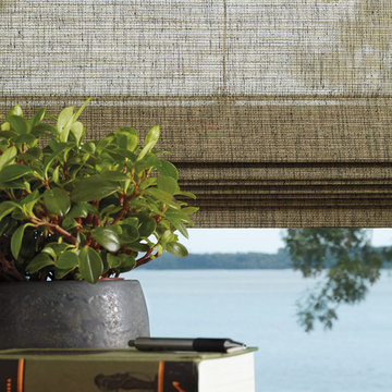 Hunter Douglas Alustra® Woven Textures® Roller Shades and Roman Shades