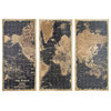 Stanford World Map Wall Panels, Set of 3
