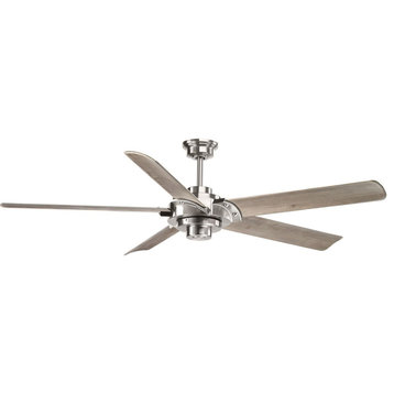 Ellery 68" Indoor Ceiling Fan, Brushed Nickel