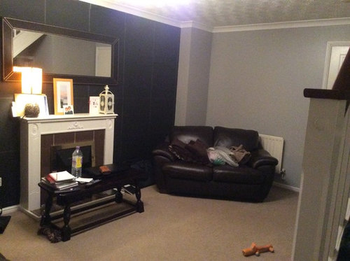 Modern small dark living room | Houzz UK