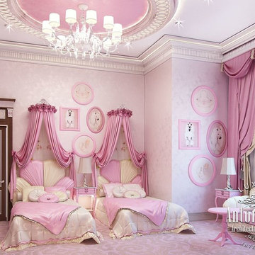 Pink girly bedroom Dubai