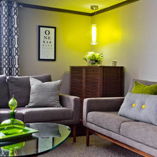 gray sofas
