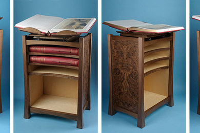Walnut & Maple Arts and Crafts Style Bookstand