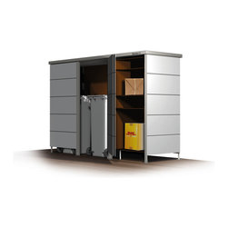 M&uuml;lltonnenbox mit Paketkasten - Outdoor Products