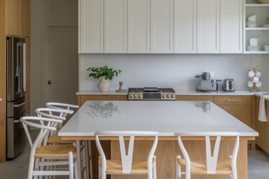 Example of a minimalist kitchen design in Minneapolis