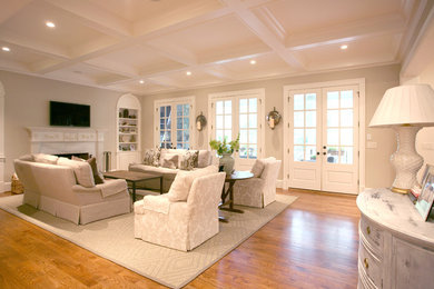 Example of a classic family room design in Atlanta