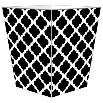 WB2858, Black Chelsea Grande Wastepaper Basket