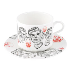 The New English - The New English Ador Latte Cup and Saucer - Cappuccino And Espresso Cups