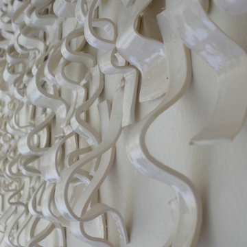 Waves, Ceramic Wall Installation (detail image 2)