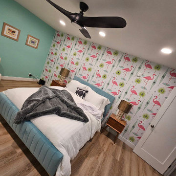 Bedroom wallpaper installation San Diego, CA