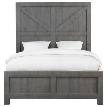 Haven Modern Farmhouse Rustic Bed, King