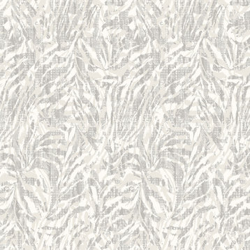 Davy Light Grey Zebra Wallpaper Sample