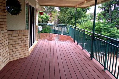 This is an example of a first floor deck in Brisbane.