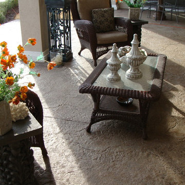 Stamped Overlay Patio