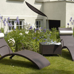 Avantgarde - Helena sunbed, Umbriel and orion side table - Outdoor Lounge Sets