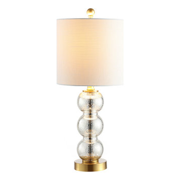 18 1/2-inch Tall Urbanest Pablo Table Lamp Desk Lamp White with Burnished Brass