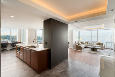 Inspiration for a contemporary kitchen remodel in Vancouver