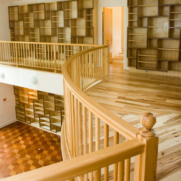 Unique Library & Spiral Staircase