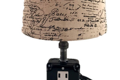 Industrial USB Desk Lamp
