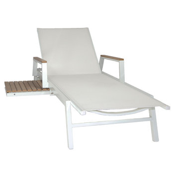 Riviera Outdoor Lounger, White