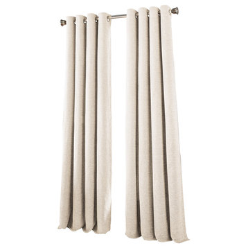 Silcroft Grommet Single Curtain Panel, Ivory, 54"x95"