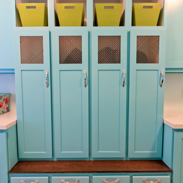 Turquoise Laundry/Mud Room