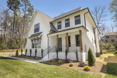 Farmhouse exterior home idea in Charlotte