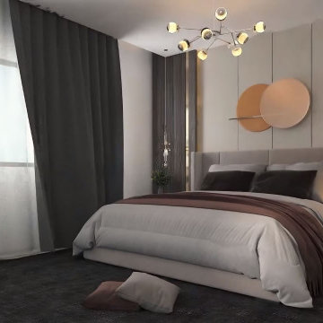 3D Visualization of Master Bedroom