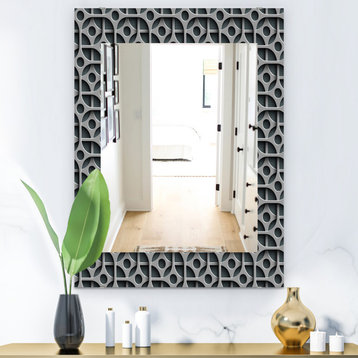 Designart Scandinavian 19 Midcentury Frameless Wall Mirror, 24x32